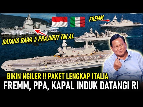 DISODORKAN KE RI ??! FREMM, PPA, KAPAL INDUK, ITALIA BAWA CARRIER STRIKE GROUPNYA KE INDONESIA