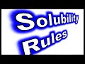 Solubility of Ionic Compounds