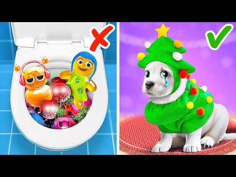 DON'T FLUSH! 🐶 Help the Puppy Deliver Gifts 🎁 Christmas Crafts and Gadgets 🎄✨