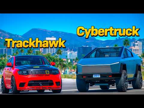 Usamos Una Cybertruck Para Hurtar Una Trackhawk Super Cargada