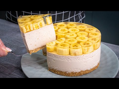 Просят готовить НА ПРОДАЖУ! Съев кусочек, НЕВОЗМОЖНО остановиться! БАНАНОВЫЙ ТОРТ без выпечки!