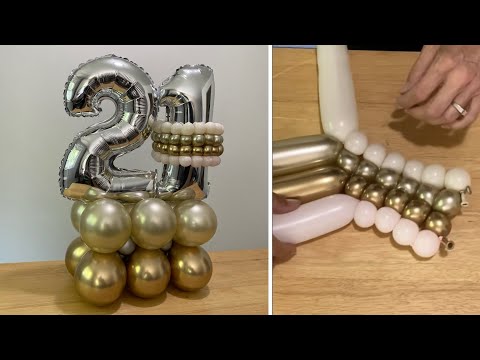 How To Make Double Number Balloon Bouquet