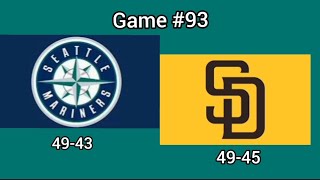 Seattle Mariners at San Diego Padres #seattlemariners #tridentsup #mlb #mlbhighlights #highlights