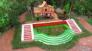 We Rescue Puppies & Build Creative Beautiful House Design In Forest