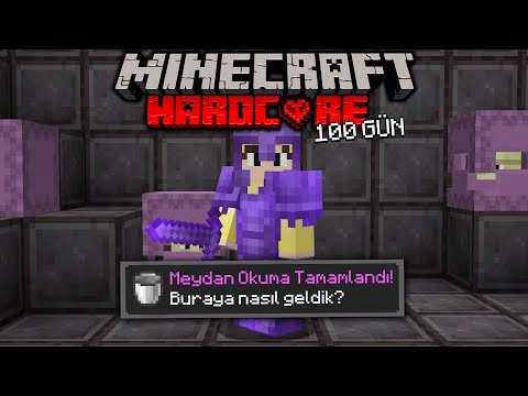 Minecraft'ta Tüm Başarımları 100 Günde Tamamladım! (Sonunda) - Minecraft Hardcore 100 Gün Bölüm 4