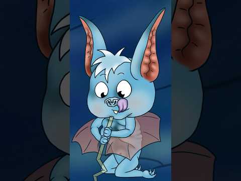 You Won’t Believe How Bats Feed Friends! 👀🦇 #viralshorts #animation
