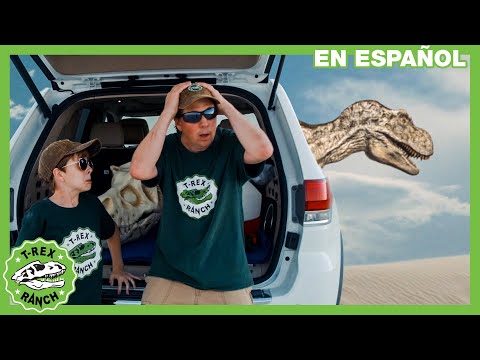 Huida divertida con dinosaurios Juguetes para niños - Parque De T-Rex con LB y Aaron