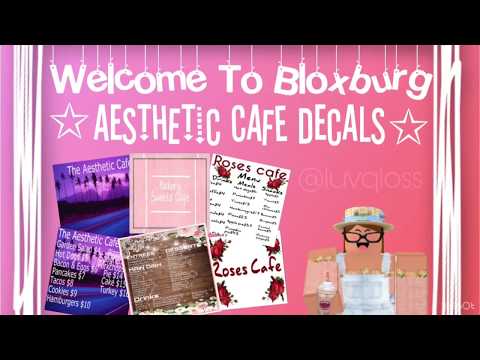 Bloxburg Codes For Cafe 07 2021 - roblox aesthetic cafe logo