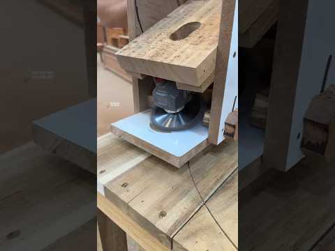 #diy Cách tạo vết lõm bề mặt với máy tự chế ! #tools #woodworking