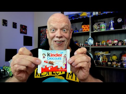 KINDER CHOCOLATE REVIEW 😋 1st Time Trying | Aquaman Tries To Ruin Things!