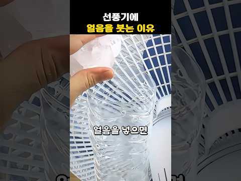 선풍기에 얼음을 붓는 이유