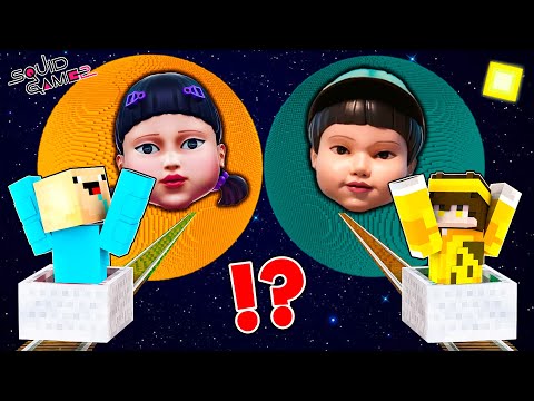 NO ELIJAS EL PLANETA EQUIVOCADO O MUERES EN MINECRAFT | MUÑECA VS MUÑECO | 2 Noobs vs SQUID GAME 2