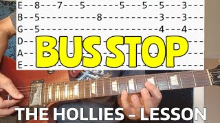 Bus Stop - The Hollies - Guitar Lesson #guitarlesson