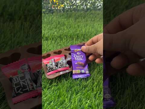 JUZT jelly 🍓+ Dairy Milk chocolate 🍫heart Mould 🤎😋#youtubeshorts #viral #chocolatelover #asmr