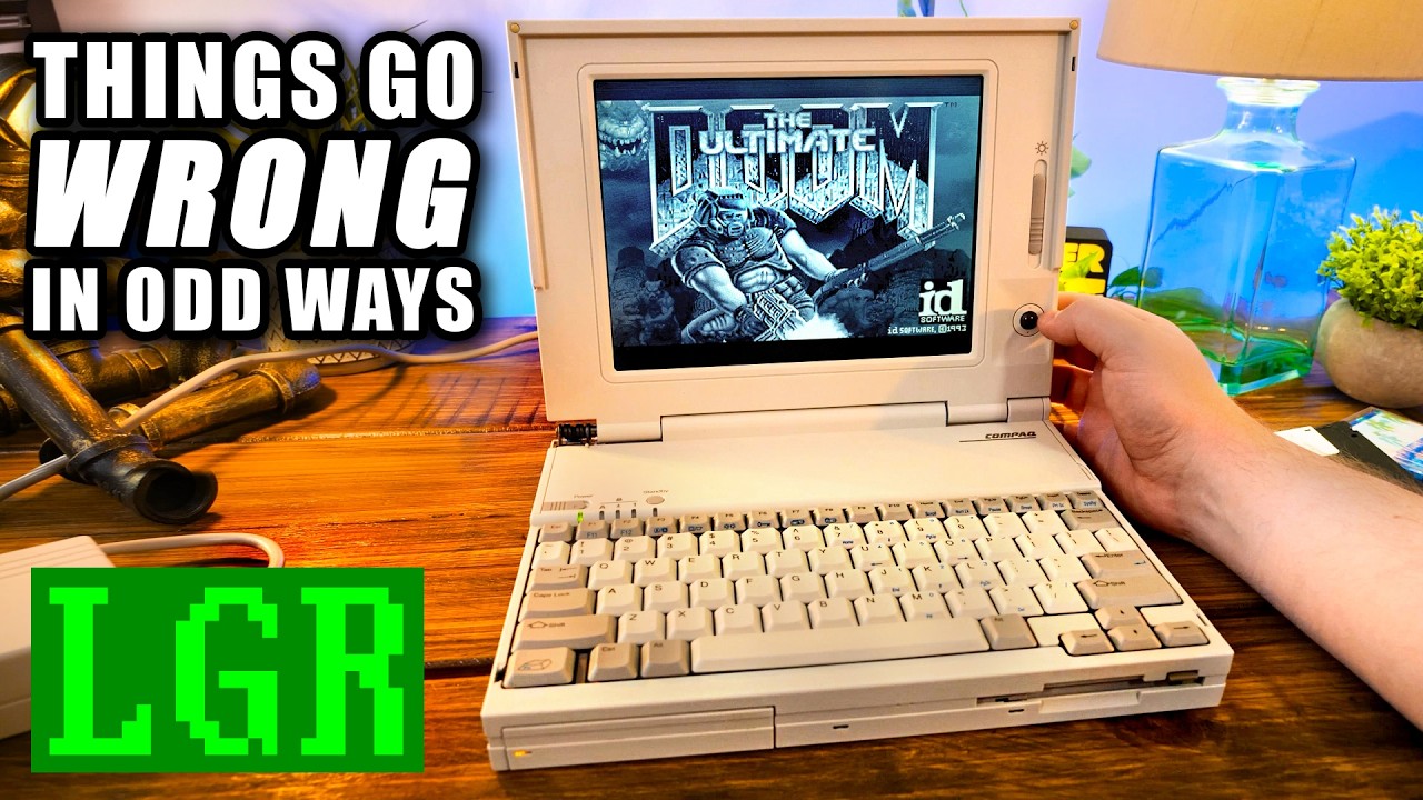 $3, 000 Midlife Crisis Laptop from 1993: Compaq LTE Lite 4/25E Monochrome