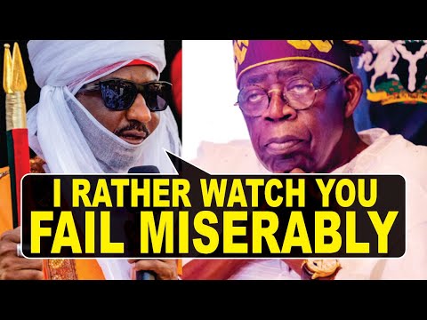 Tinubu Mocked By Sanusi, "I Won't Give Economic Advice Rather Watch You Fail" + Their Response