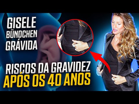 Gisele Bündchen grávida - Riscos da gravidez após os 40 anos