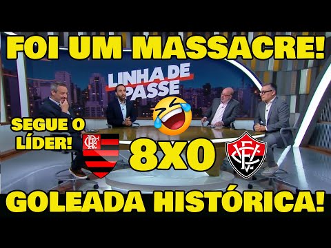 IMPRENSA FICOU DE BOCA ABERTA! FLAMENGO 8x0 VITÓRIA - MENGÃO ATROPELOU, GOLEADA HISTÓRICA!