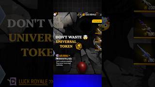 🚨 DON'T WASTE YOUR UNIVERSAL TOKEN 💎 NEXT RING EVENT| #ffmg36xsks #shorts  #freefiremax