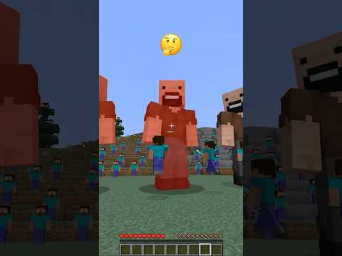 They Never Expected Herobrine To Fight Back vs Emoji Reaction #minecraft #shorts #meme