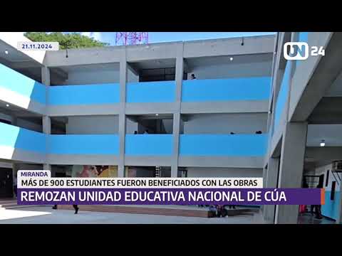 Ponen bonita a la Unidad Educativa Nacional de Cúa