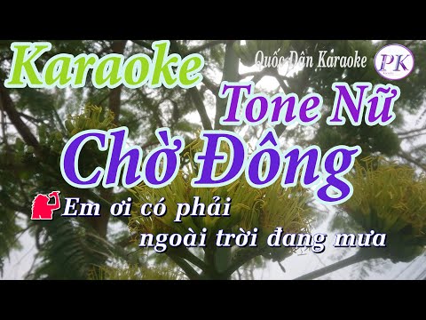 Karaoke Chờ Đông (Slow Rock) – Tone Nữ (Rê Trưởng D) – Quốc Dân Karaoke