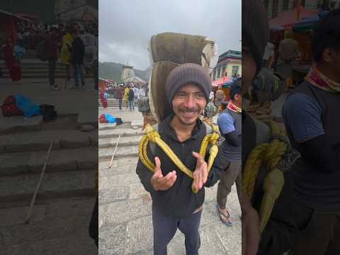Is bhai ko aaj subha se koi sawari nahi mili😢 #humanity #kedarnath