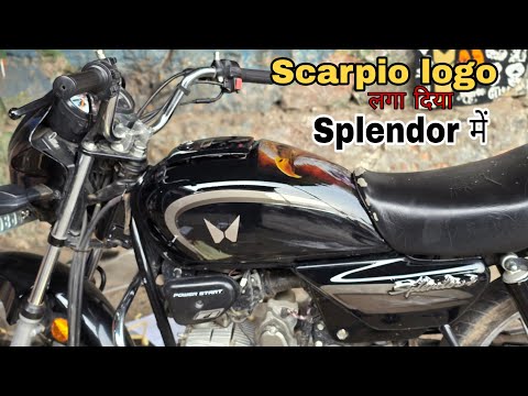 Splendor Tank Par Scorpio Logo Laga Diya 😂 || Star Bike Modified