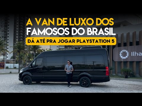 A Van de Luxo dos famosos do Brasil. Dá até pra jogar Playstation 5!