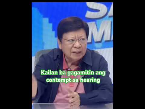 Contempt power ng comitte hearing kailan dapat gamitin #congressnews #law