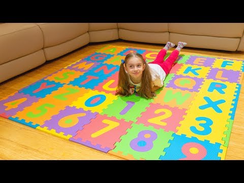 ABC song, learn English alphabet | Alicia is having fun looking for lost English Alphabet letters