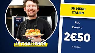 CHALLENGE : Créer un MENU ITALIEN avec 2,50€ | METRO