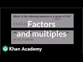 Exploring Factors and Multiples in Pre-Algebra