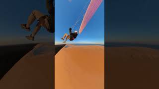 Scraper sunset session on a big dune #parakiting #paragliding #soaring