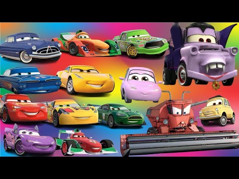 Looking For Disney Pixar Cars 4 Lightning Mcqueen, Doc Hudson, Fillmore, Bobby Swift, Fritter, Luigi