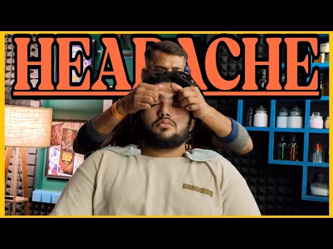 Headache Relief! Soothing Head Massage W. Neck and Knuckles Cracking by NARESH💈#asmr