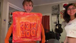 Trying on my costume!