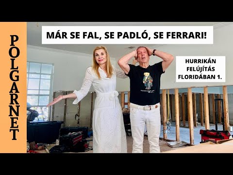 MÁR SE PADLÓ, SE FAL, SE FERRARI?- Hurrikán utáni felújítás Floridában 1.  / 4K Polgarnet