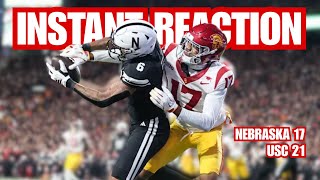 Instant Reaction: Nebraska loses to USC 21-17