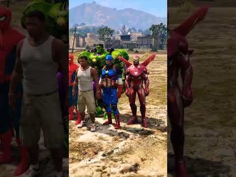 Robot hulk And Avengers Fight Against Blue Hulk And Ghost Face Army 😱#shorts