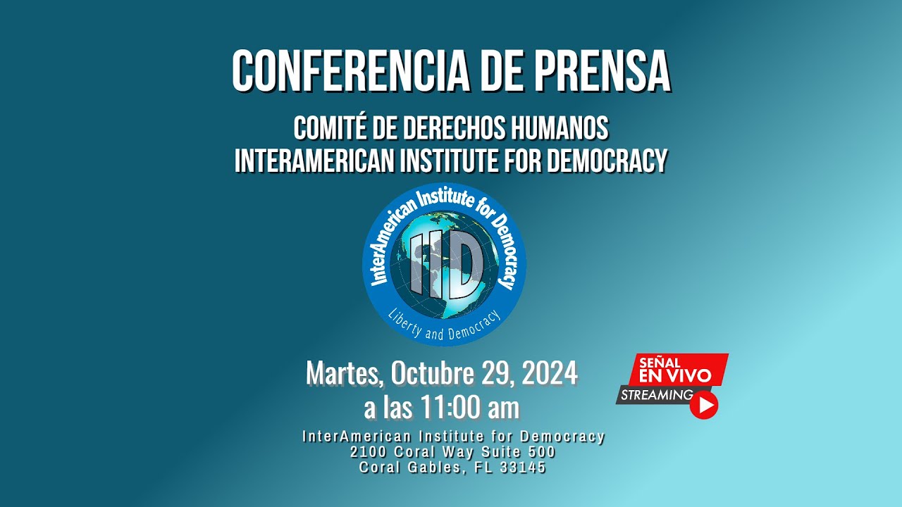 Invitacion Conferencia de Prensa. Comité DD.HH. Octubre 29 2024.