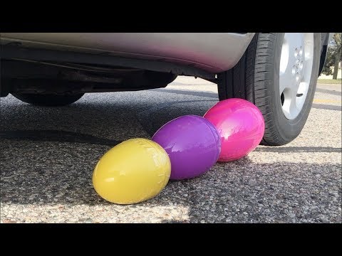 EXPERIMENT CAR vs SURPRISE EGGS