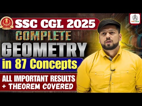 SURPRISE : COMPLETE GEOMETRY 87 CONCEPTS!ALL IMPORTANT THEOREMS AND RESULTS #ssc #sscmaths #geometry