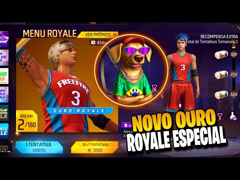 SAIU AGORA!! OURO ROYALE ESPECIAL, PEGUE O DUNK MASTER? PRÊMIOS EVENTO - NOVIDADES FREE FIRE