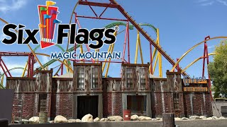 Six Flags Magic Mountain Updates - New Ride Construction & Fright Fest