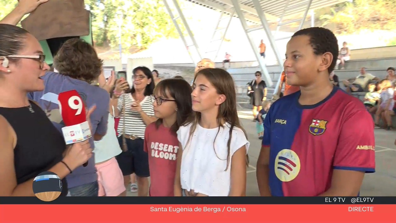 Es presenten els nous capgrossos de Santa Eugènia de Berga enmig de la festa major