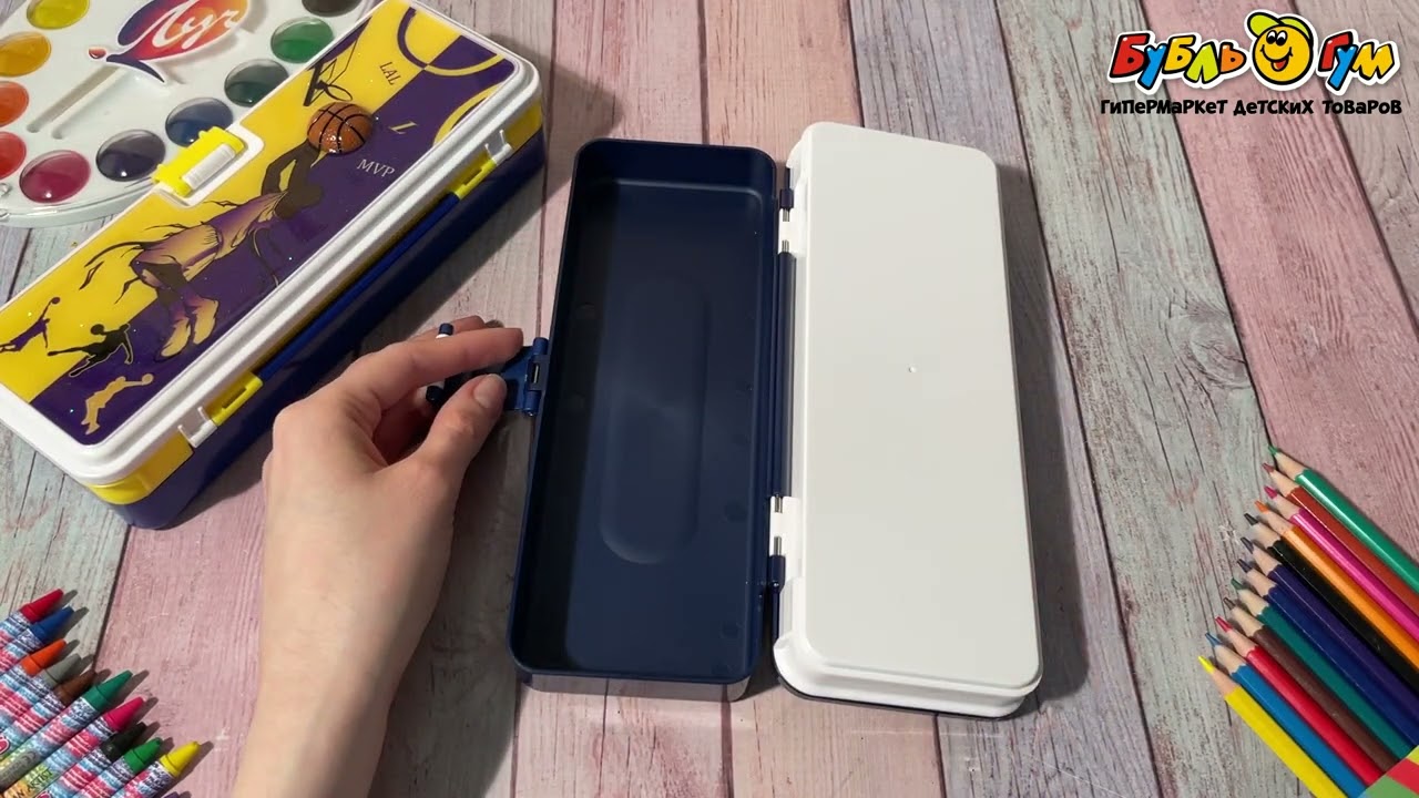 Пенал JUNGER Go go два отдела в ассортименте - видео