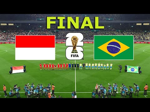 INDONESIA vs BRAZIL - FINAL  | FIFA World Cup 2026 USA | Full Match All Goals | PES Gameplay