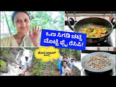 ವನಸಿಗಿಡಿ ಚಟ್ನಿ ಹಾಗೂ ಮೊಟ್ಟೆ ಫ್ರೈ ಒಂದಿಗೆ ದಿನನಿತ್ಯದ ವ್ಲೊಗ್!😍 ಹೊಸ ವಾಟರ್ ಫಾಲ್ಸ್ ಕಡೆ ಪ್ರಯಾಣ! Kannada vlogs