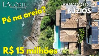 BÚZIOS: MANSÃO Beira Mar com vista incrível para a PRAIA da FERRADURA! Localização privilegiada!